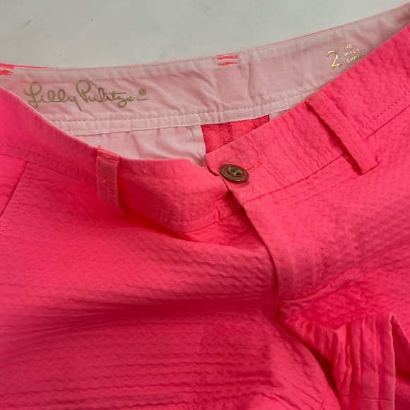 Lilly Pulitzer Hot Pink Callahan shorts size 2 - Picture 2 of 3